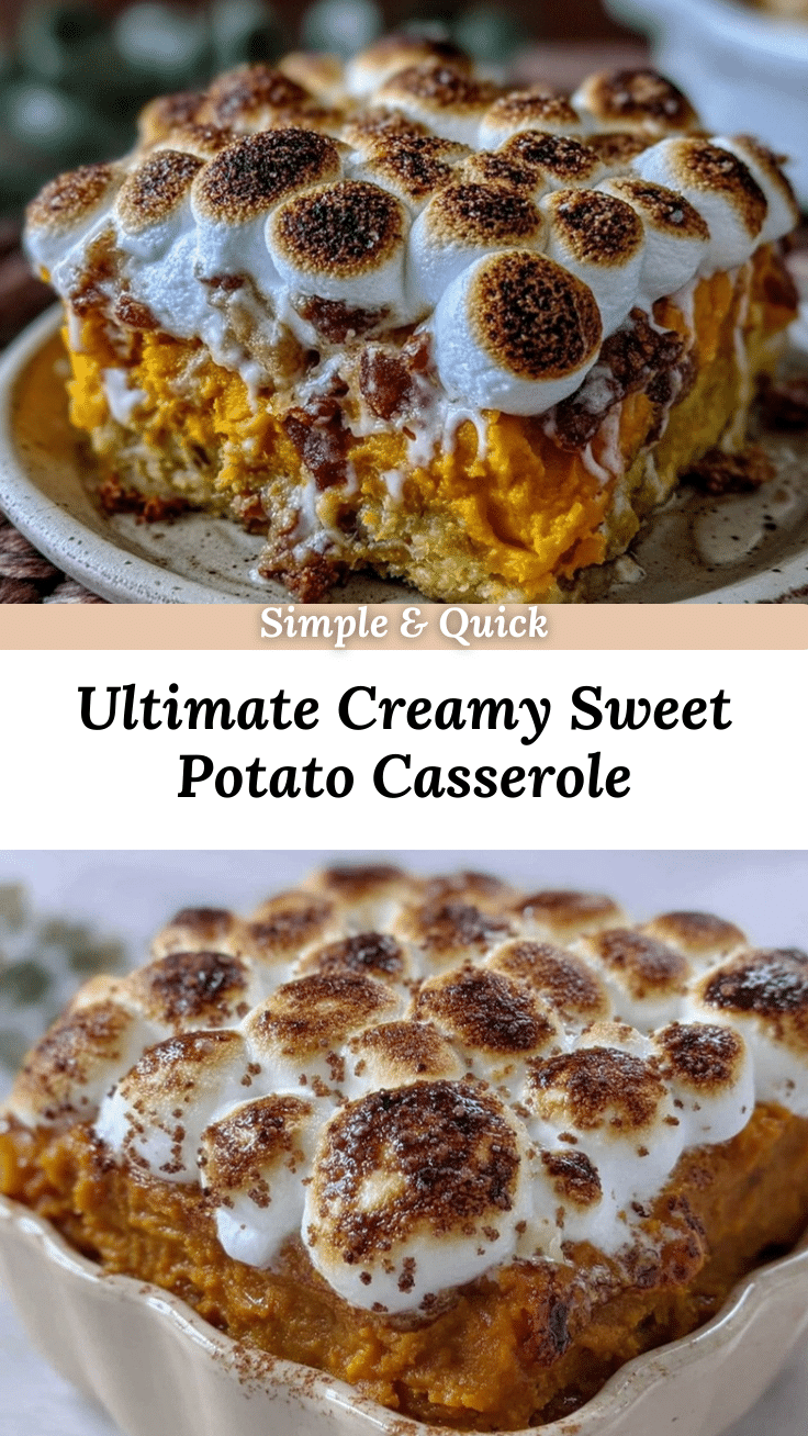 creamy sweet potato casserole recipe