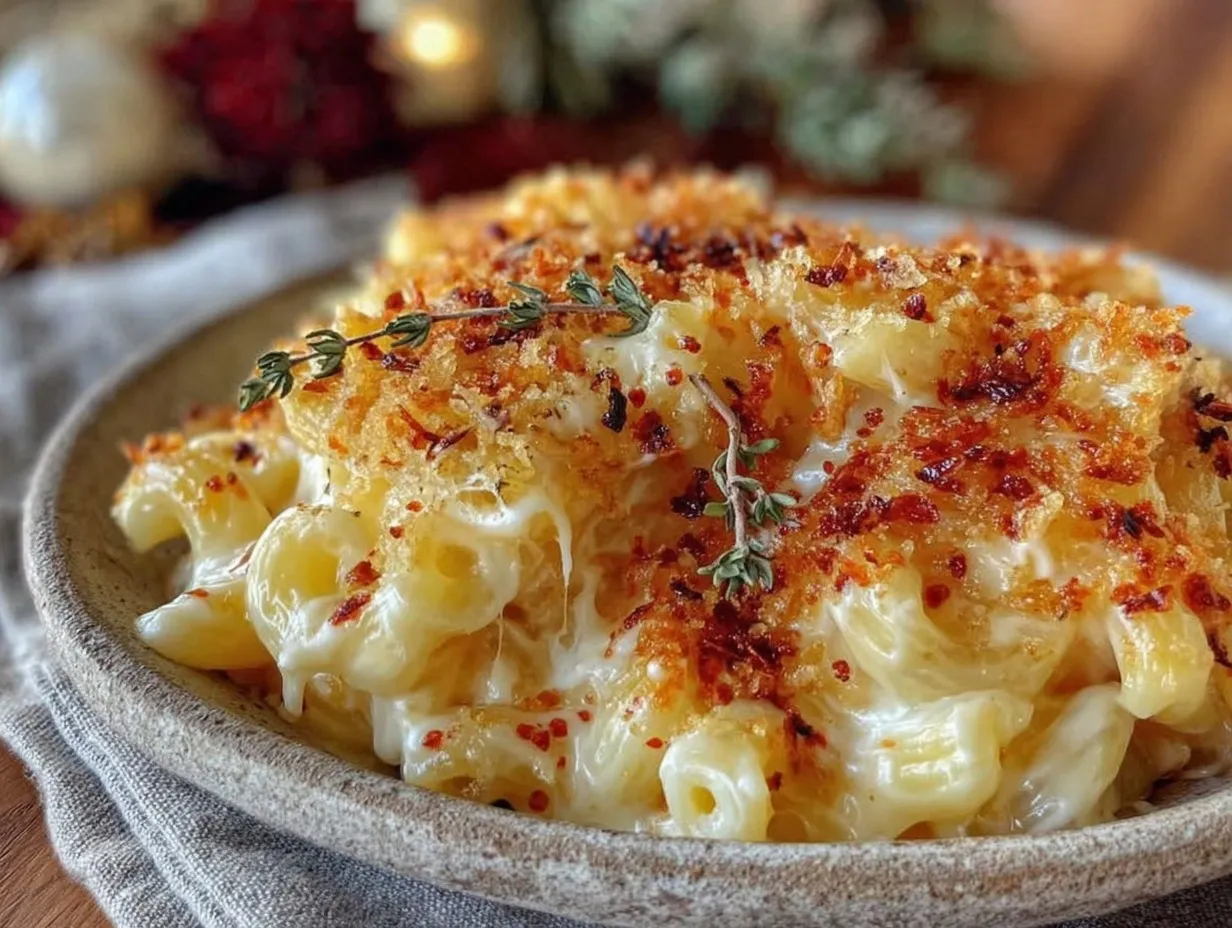 creamy thanksgiving mac and cheese preparation steps