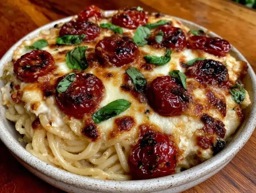 creamy tik tok baked feta pasta dip - featured image