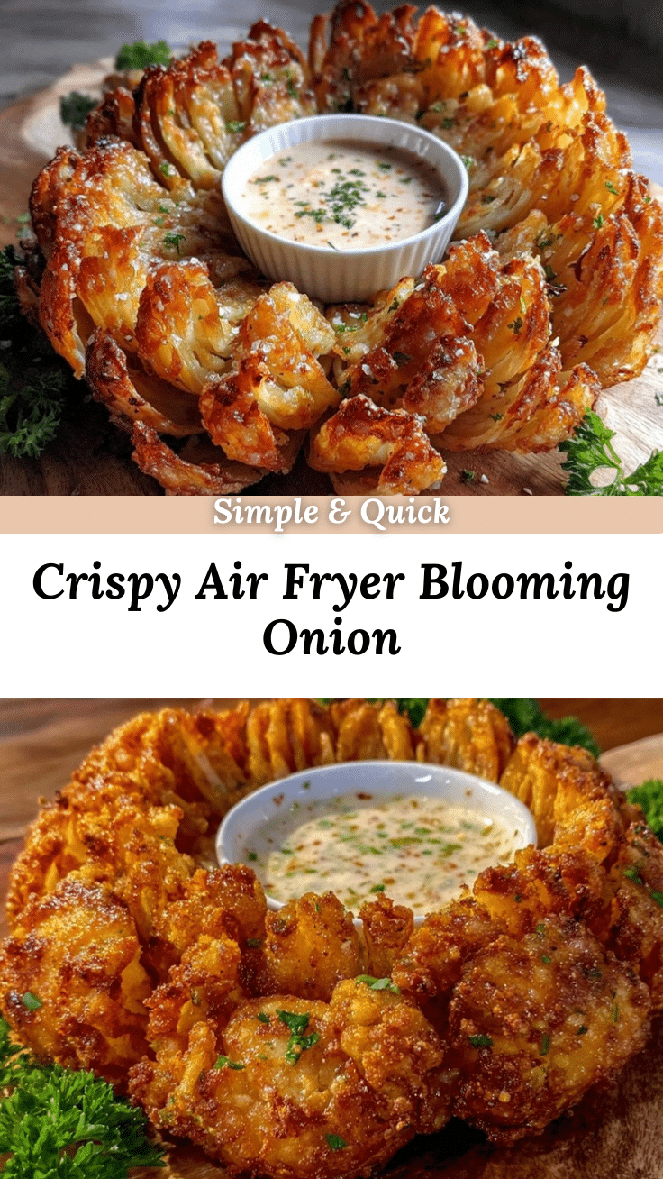 crispy air fryer blooming onion recipe