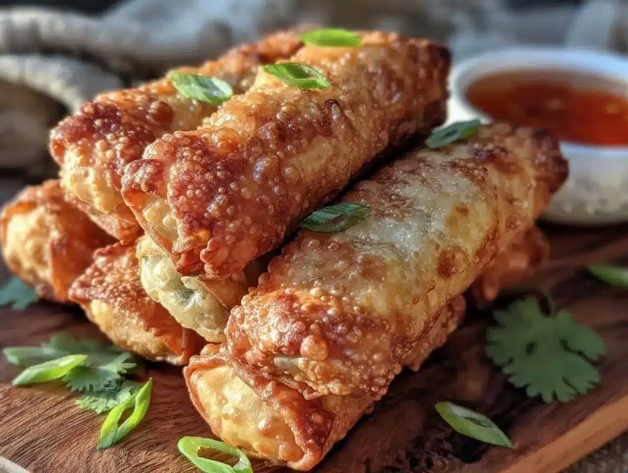 crispy air fryer egg rolls preparation steps