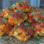 crispy baked buffalo cauliflower bites - featured image