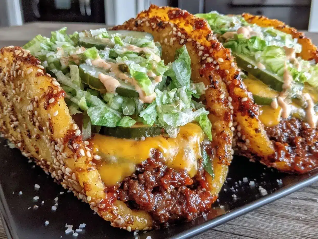 Crispy Big Mac Tacos preparation steps
