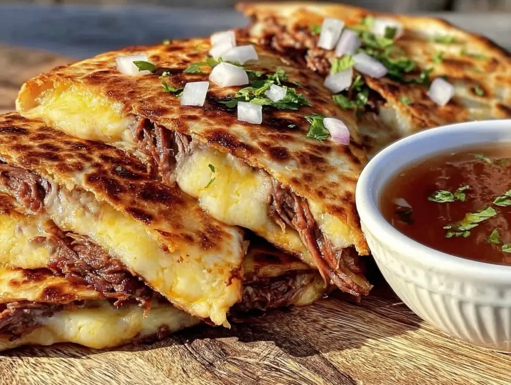 crispy birria quesadillas - featured image