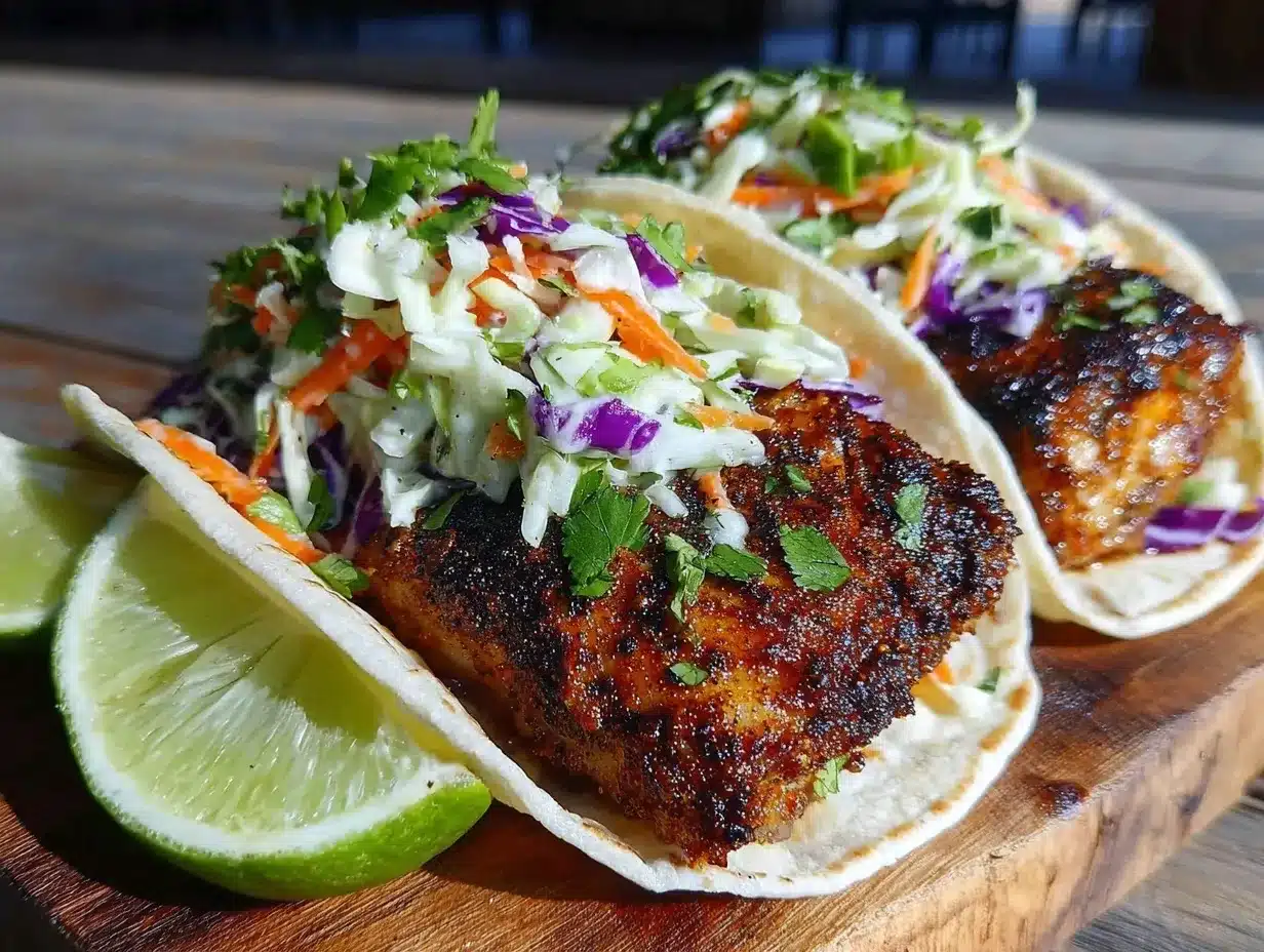 crispy blackened mahi mahi tacos preparation steps