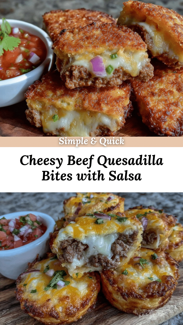 crispy cheesy beef quesadilla bites recipe