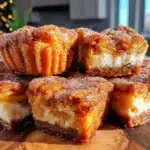 crispy churro cheesecake bars - featured image