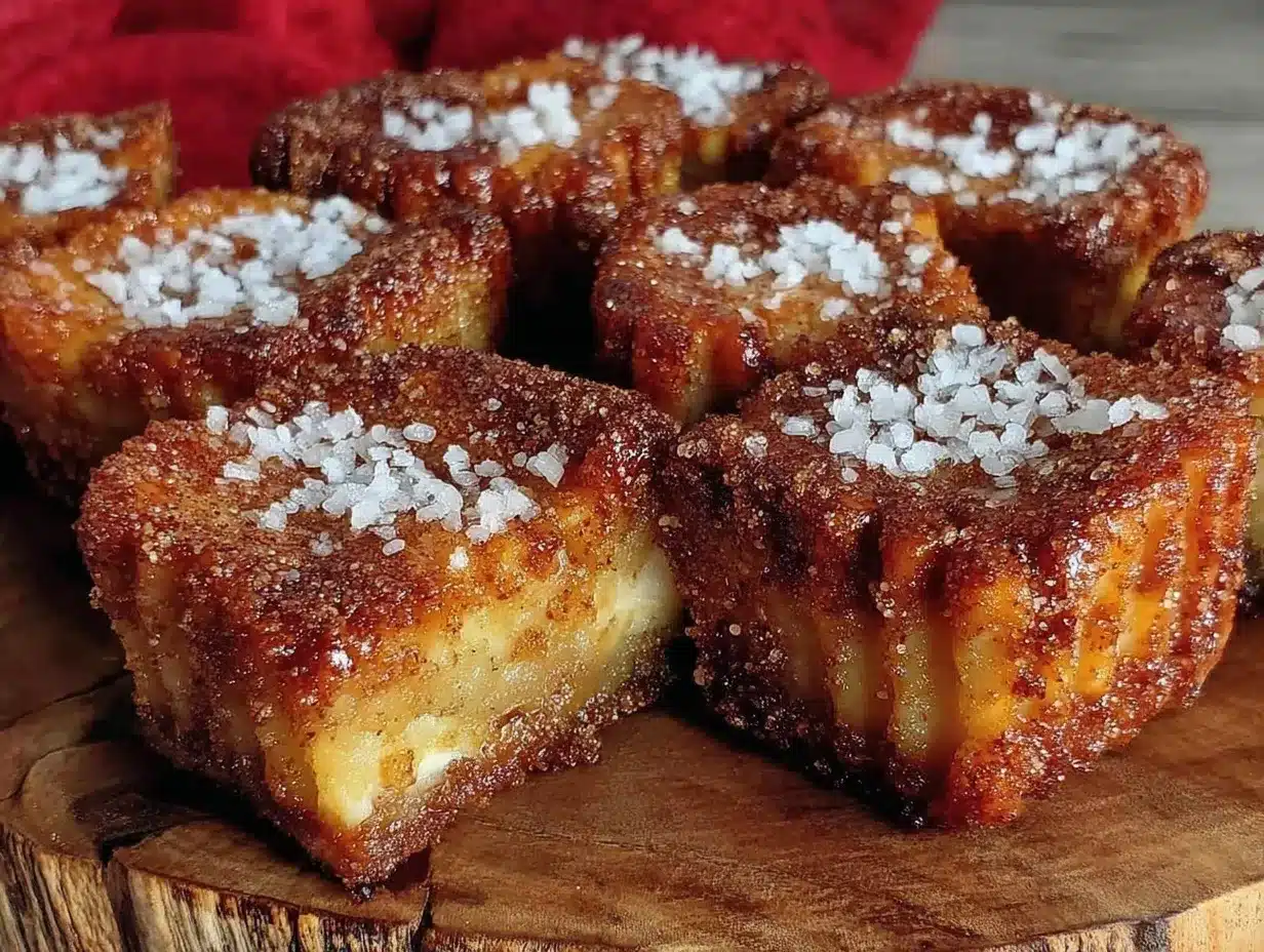 crispy churro cheesecake bars preparation steps