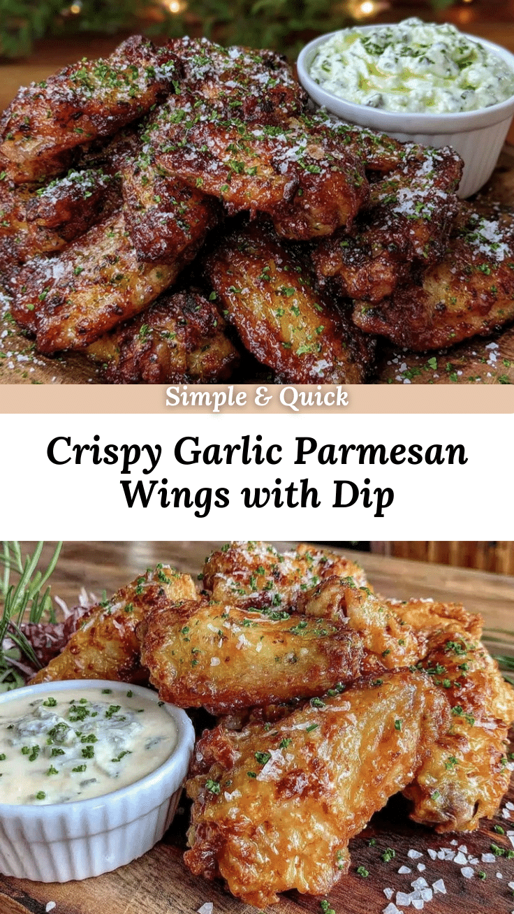 crispy garlic parmesan wings recipe