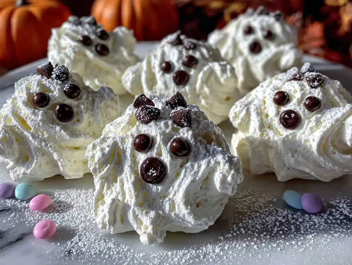 crispy ghost meringues preparation steps