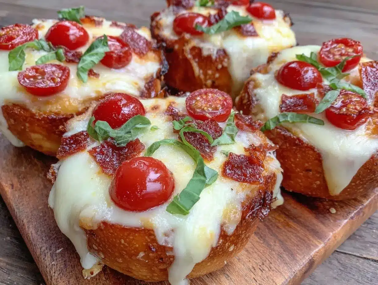 crispy homemade bagel bites preparation steps
