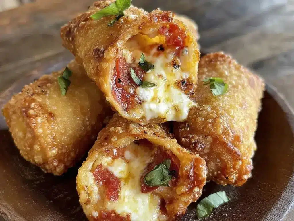 crispy homemade Totinos pizza rolls - featured image