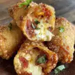 crispy homemade Totinos pizza rolls - featured image