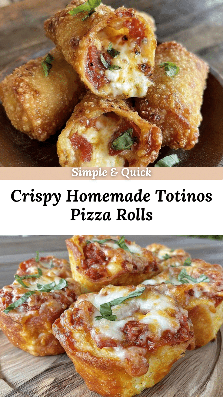 crispy homemade Totinos pizza rolls recipe