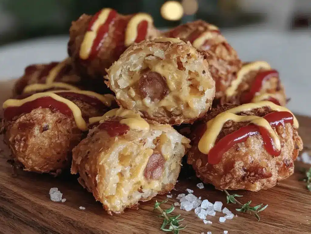 crispy korean corn dogs - featured image