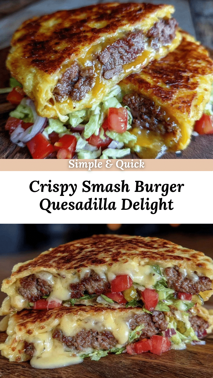 crispy smash burger quesadilla recipe