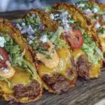 crispy smash burger tacos - featured image