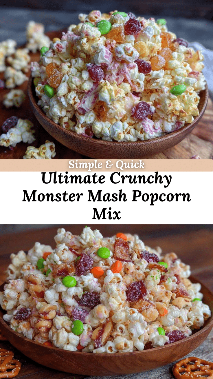 Crunchy Monster Mash Popcorn Mix recipe
