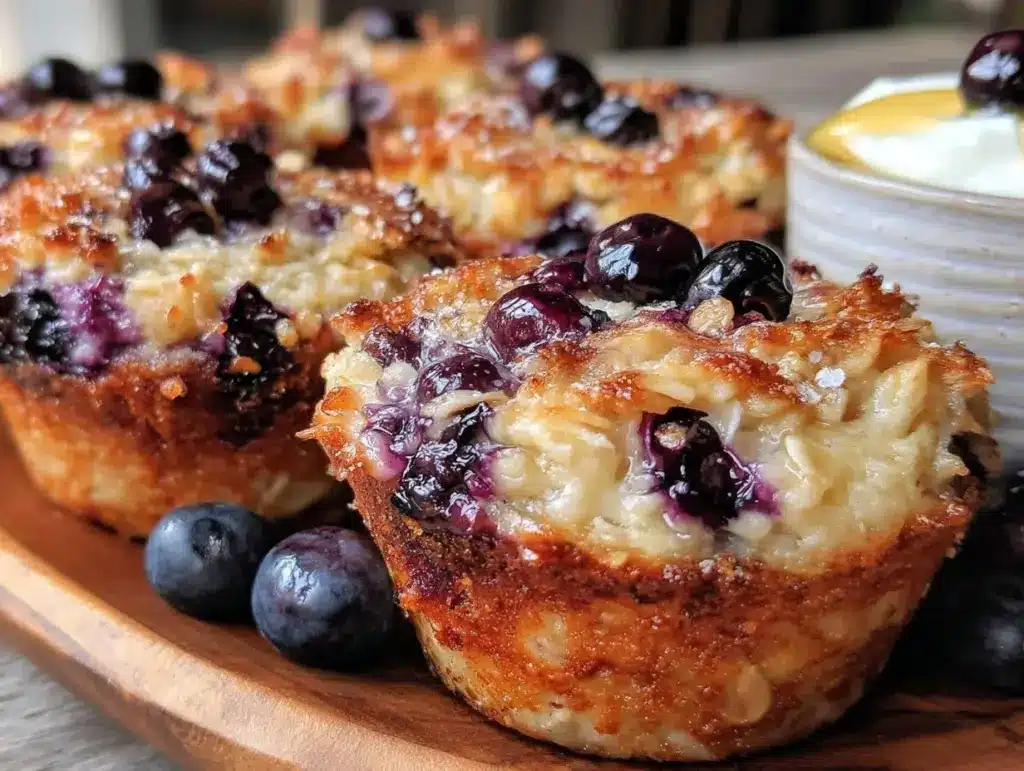 easy baked oatmeal cups - featured image