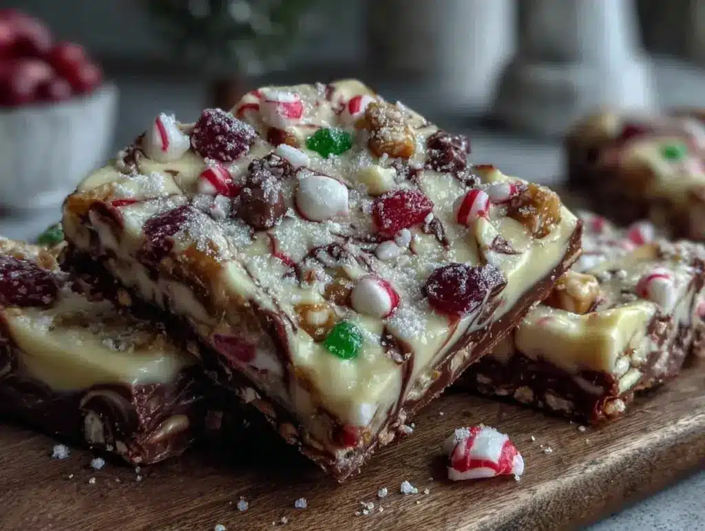 easy candy bark recipe - featured image