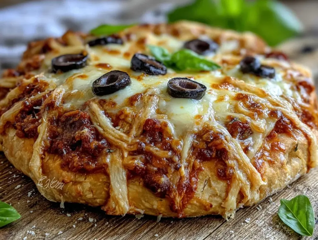 easy creepy mummy pizza recipe - featured image