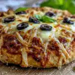 easy creepy mummy pizza recipe - featured image