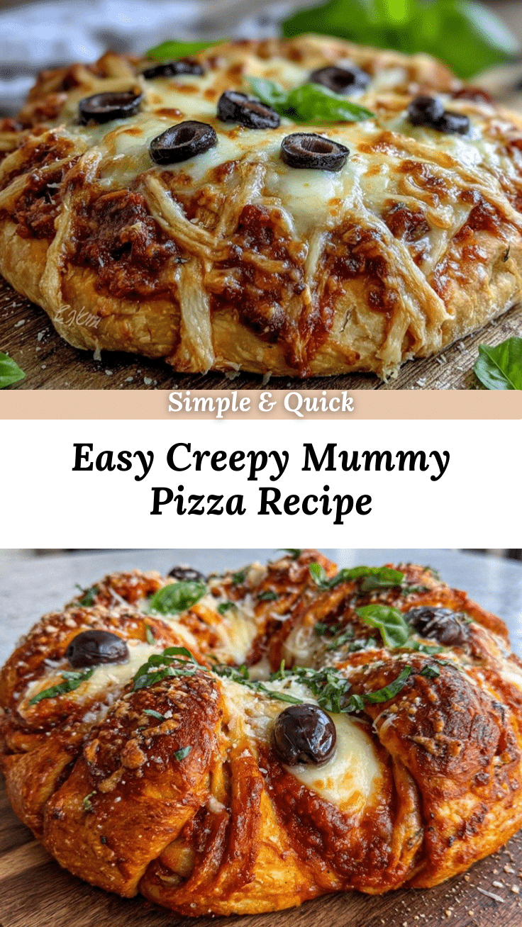 easy creepy mummy pizza recipe recipe