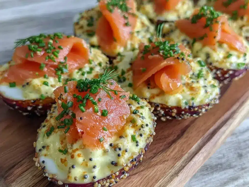 everything bagel deviled eggs - featured image