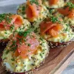 everything bagel deviled eggs - featured image