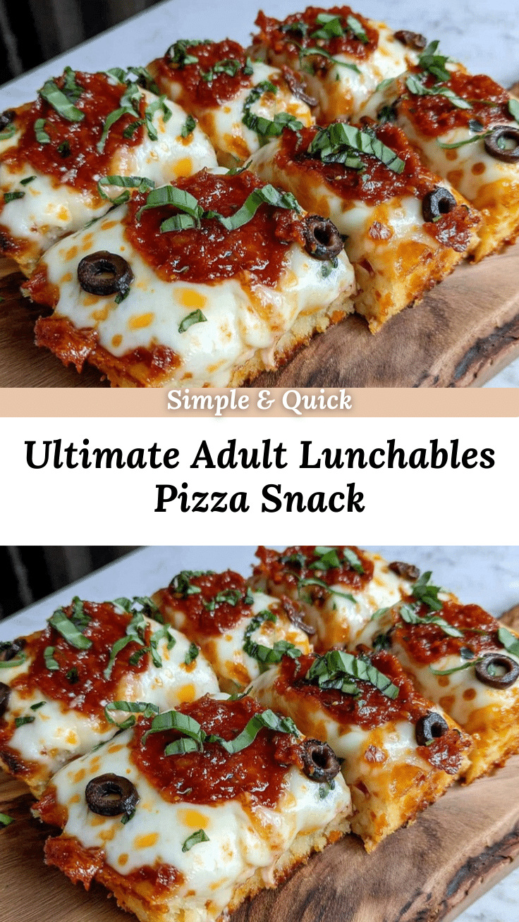 Flavorful Adult Lunchables Pizza Snack recipe