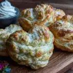 fluffy cloud bread hearts - featured image