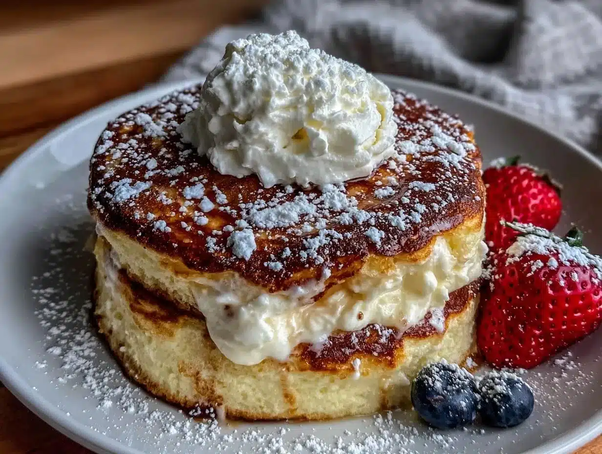 fluffy Japanese soufflé pancakes preparation steps