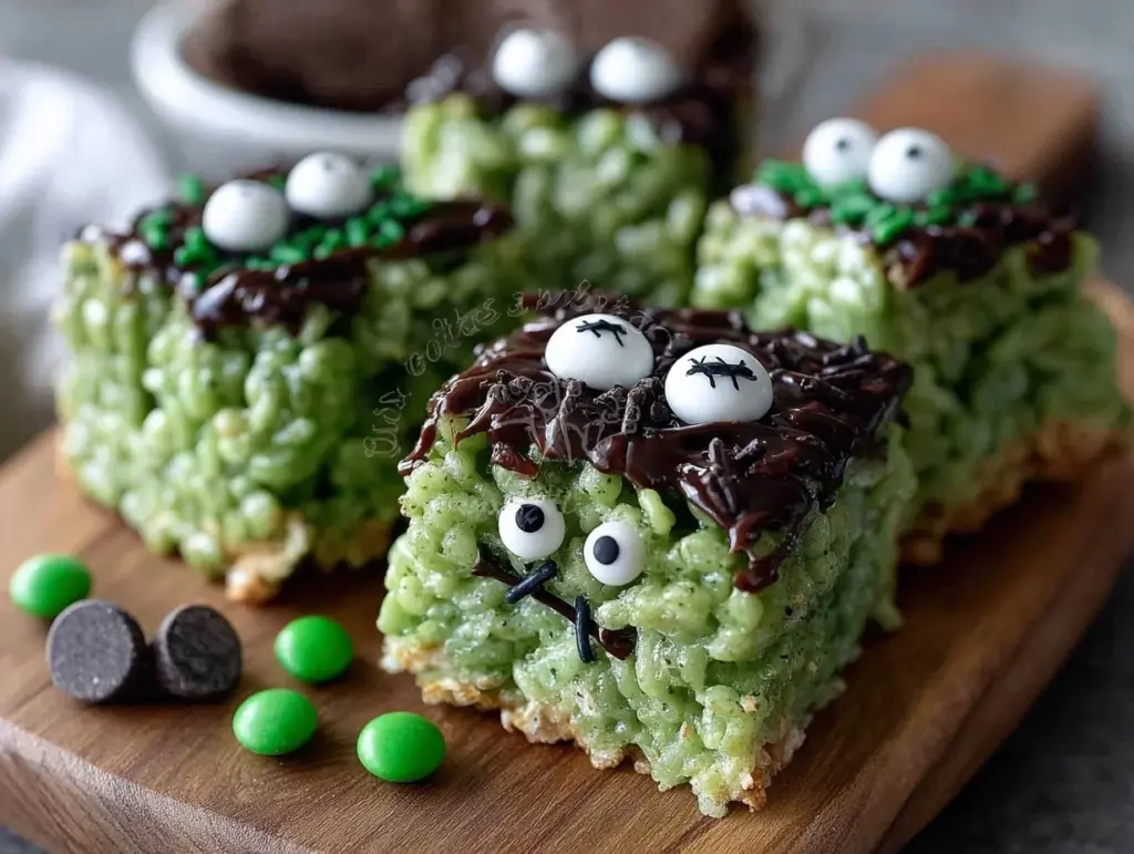 Frankenstein Rice Krispies Treats - featured image