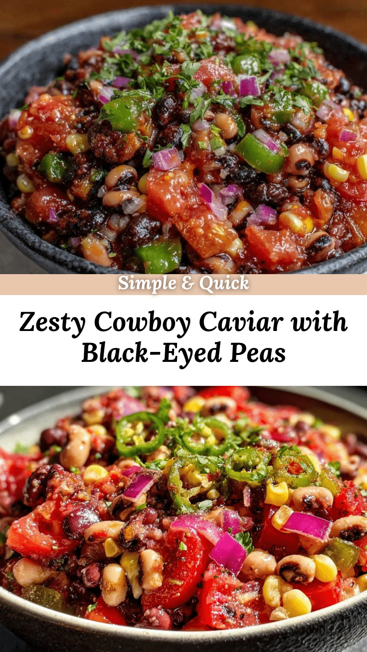 fresh cowboy caviar black-eyed peas salad recipe