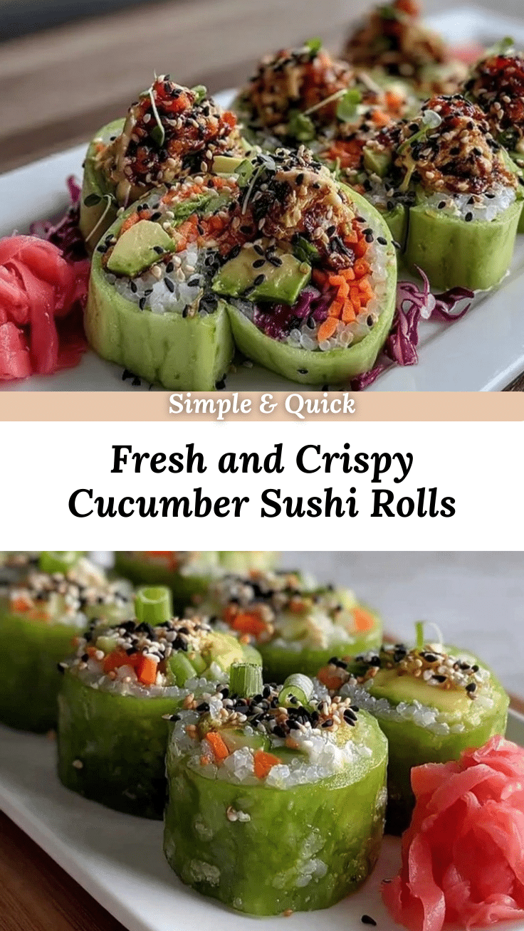 fresh cucumber sushi rolls recipe