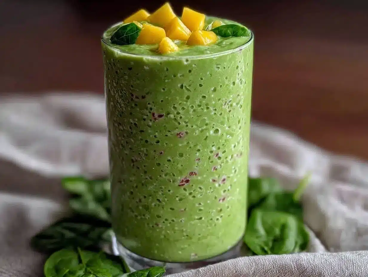 fresh green goddess protein smoothie preparation steps