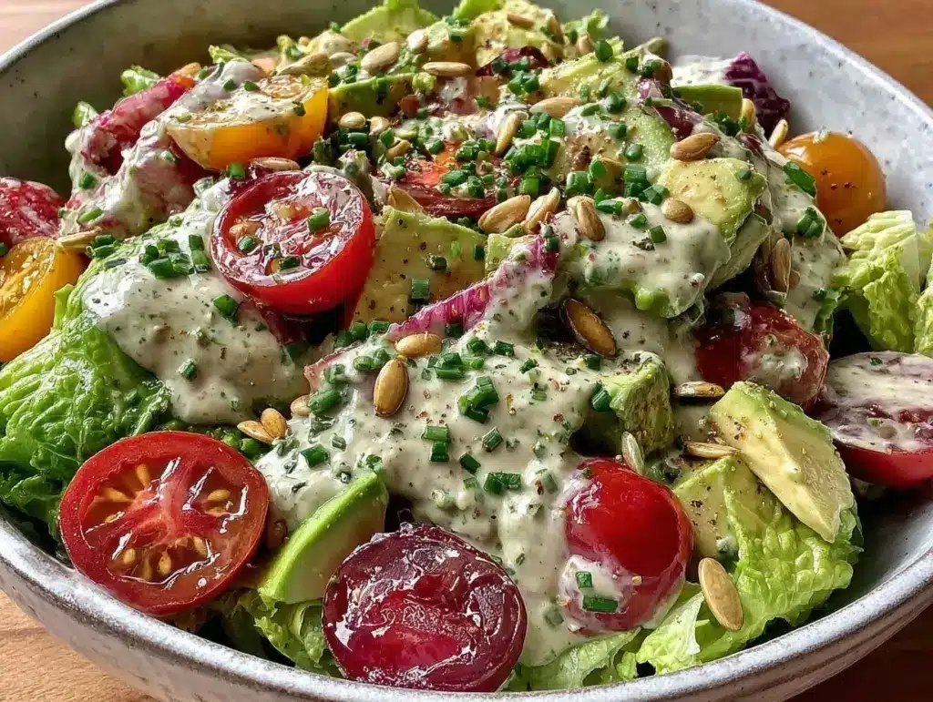 fresh green goddess salad - featured image