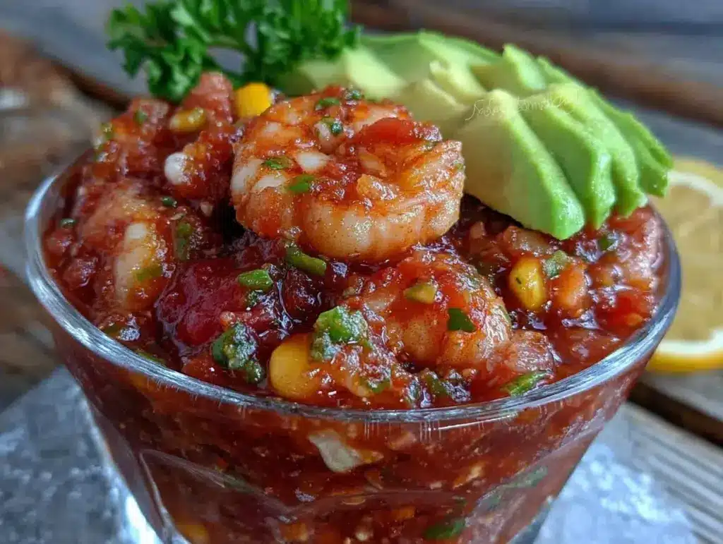 fresh mexican shrimp cocktail - featured image