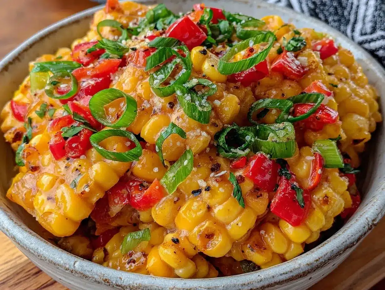 fresh summer corn salad preparation steps