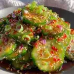 fresh TikTok viral cucumber salad - featured image