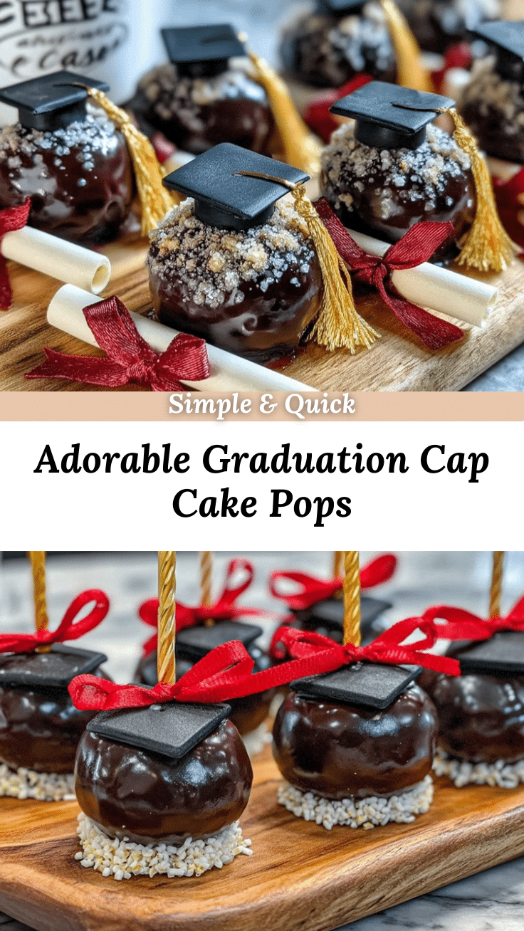 graduation cap cake pops recipe