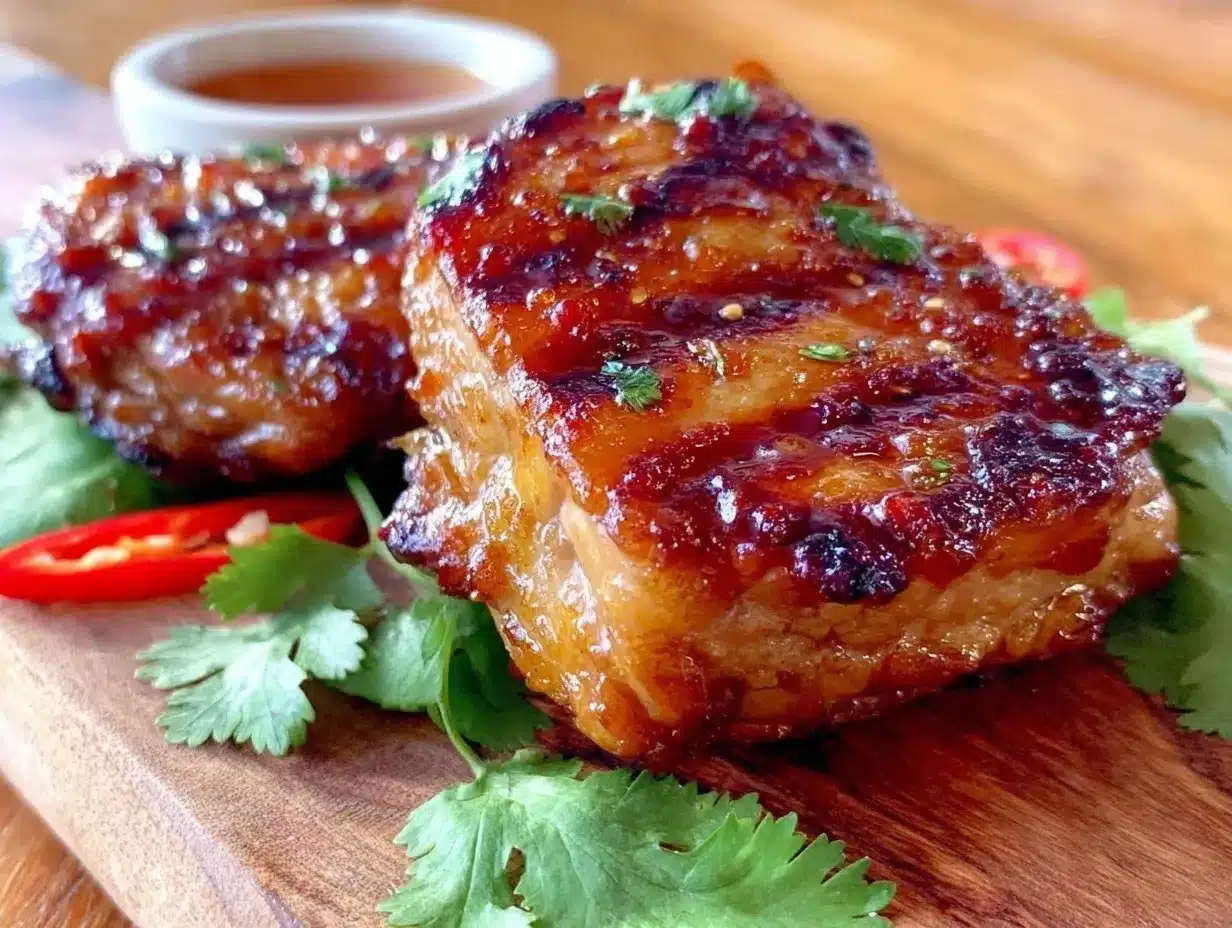 honey sriracha grilled chicken thighs preparation steps