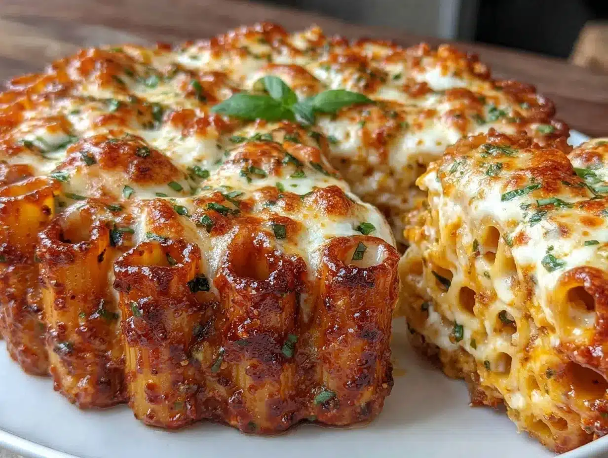 honeycomb rigatoni pie preparation steps