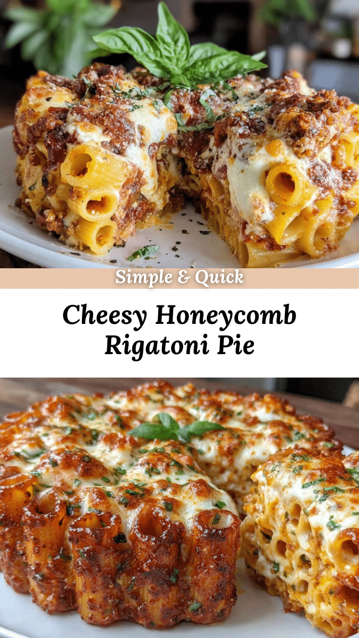 honeycomb rigatoni pie recipe
