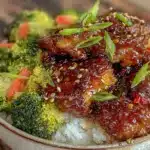 instant pot teriyaki chicken bowls - featured image