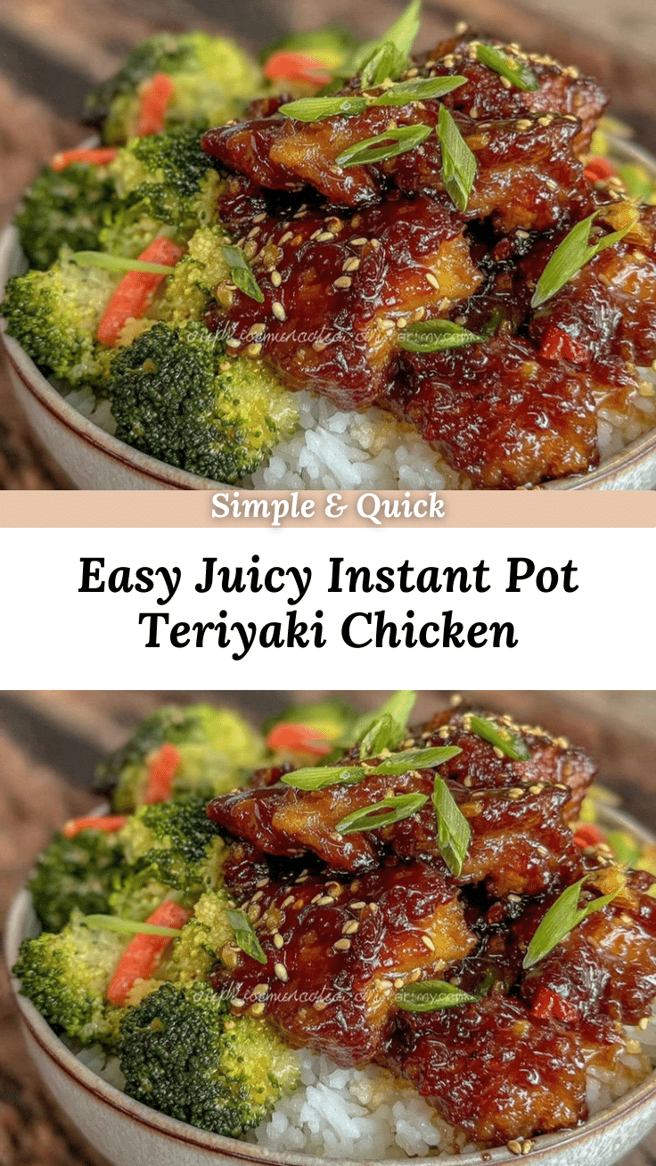 instant pot teriyaki chicken bowls recipe