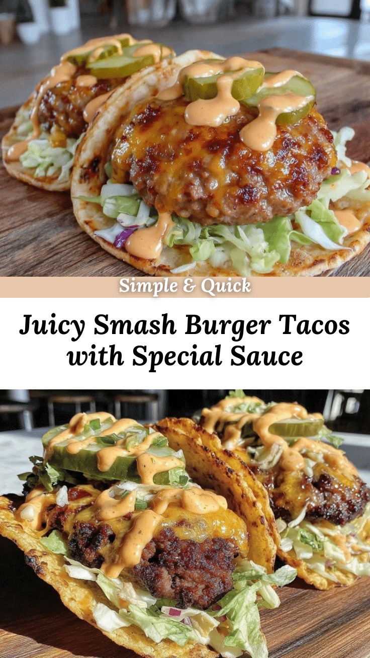 juicy smash burger tacos recipe