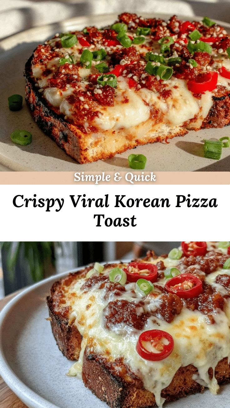 Korean pizza toast recipe