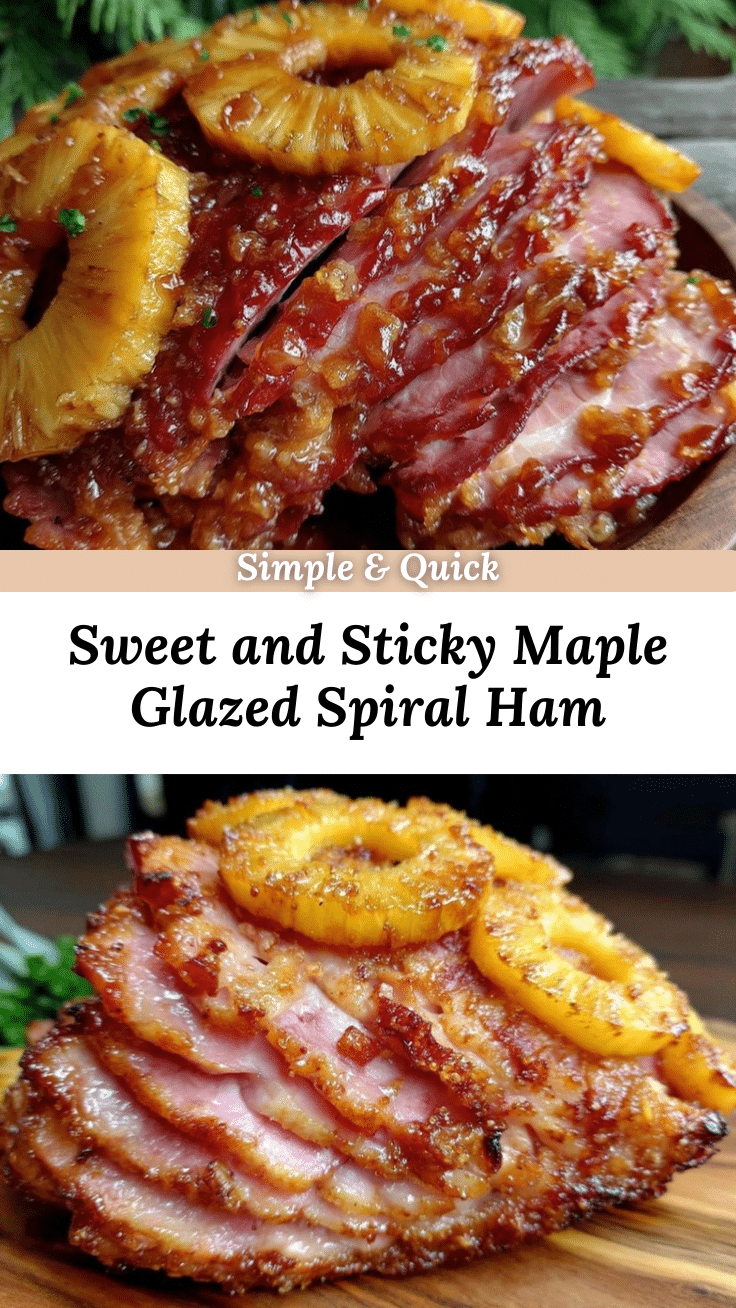 maple glazed spiral ham recipe