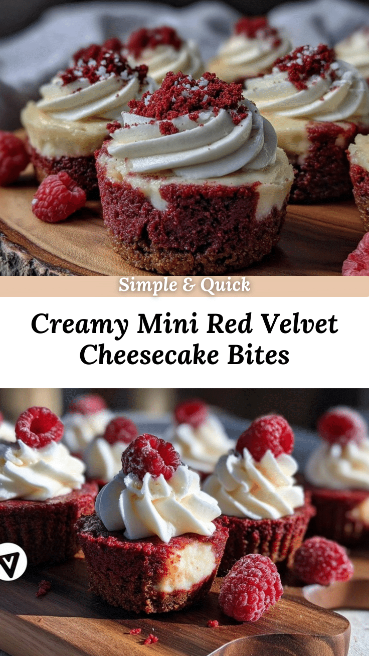 mini red velvet cheesecake bites recipe